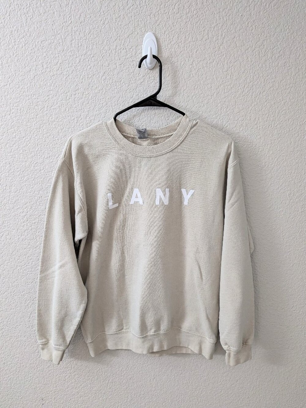 LANY tan crewneck sweater - Size Small